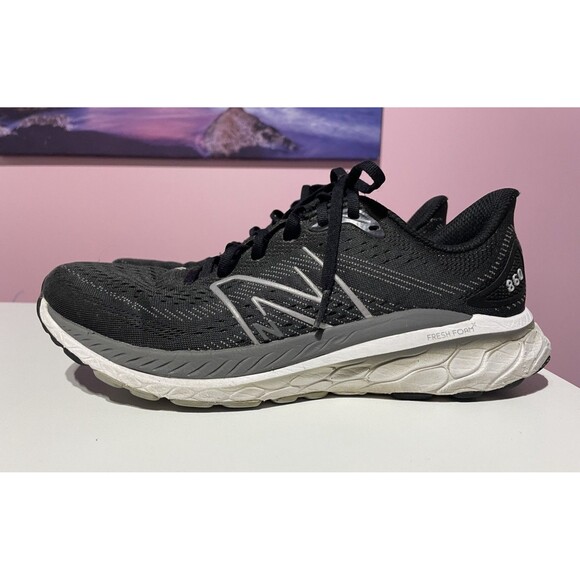 New Balance Sneakers Fresh Foam X 860 V13 Womens 12 Black Gym Running Exercise - Picture 1 of 12